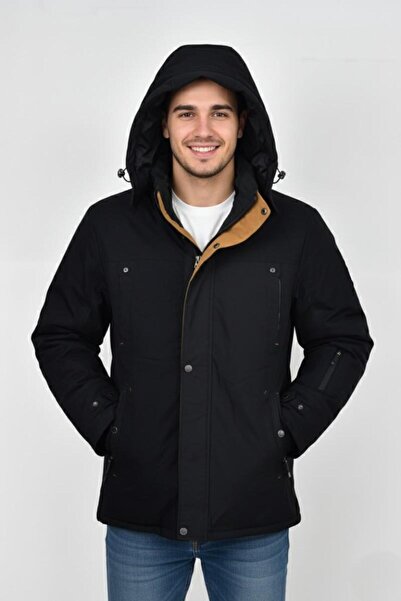 DYNAMO Men's Hooded Sports Coat Regular Fit 3338 Bgl-St04903