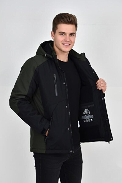 DYNAMO Erkek Kapüşonlu Spor Mont Regular Fit 3016 BGL-ST04904