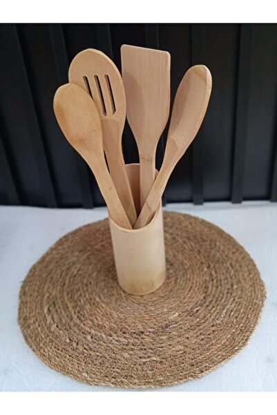 Hype Store Wooden Serving Set 5 Pieces with Stand