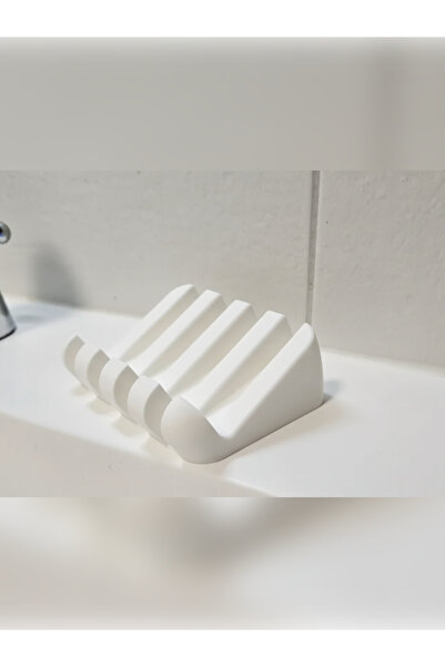 Filkorium3D Модерна и семпла пластмасова сапунерка, устойчива на вода - 10,5 см