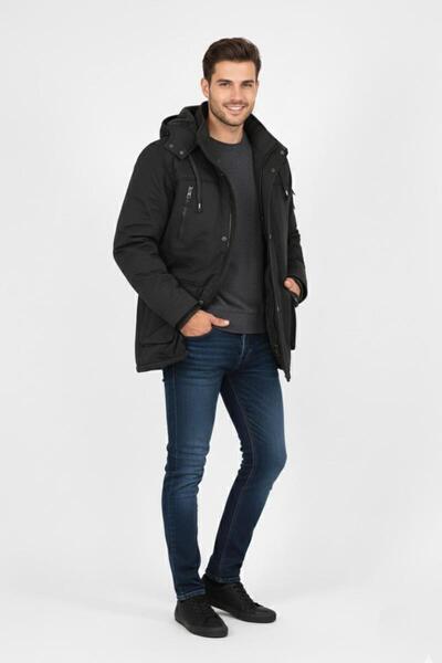 BIGAZZI Чоловіча спортивна канвасова парка з капюшоном 85134 BGL-ST04883