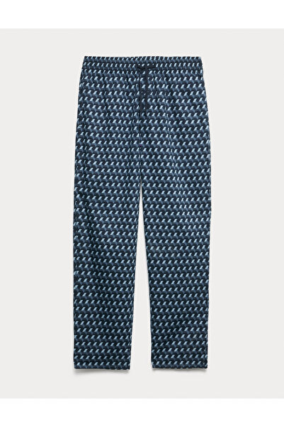 Marks & Spencer Pamuk Karışımlı Geometrik Baskılı Pijama Altı