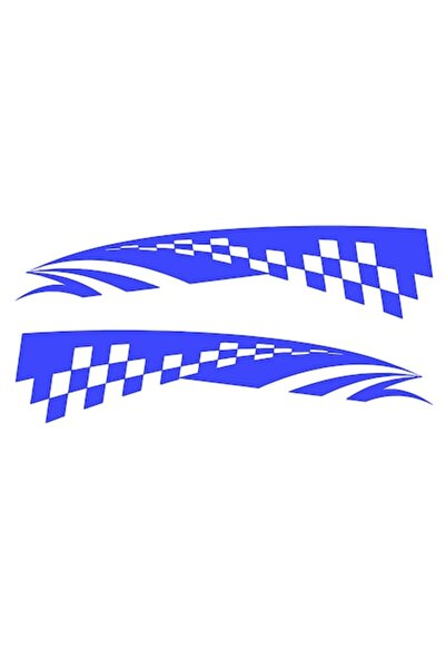 Oracal 651 Set 2 Stickere auto, 50x11cm, albastru