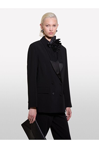 Sisley Normal Black Women's Jacket 2Gjclw02H