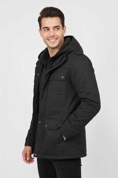 BIGAZZI Ανδρικό αθλητικό καμβάς με κουκούλα Parka 85133 BGL-ST04882