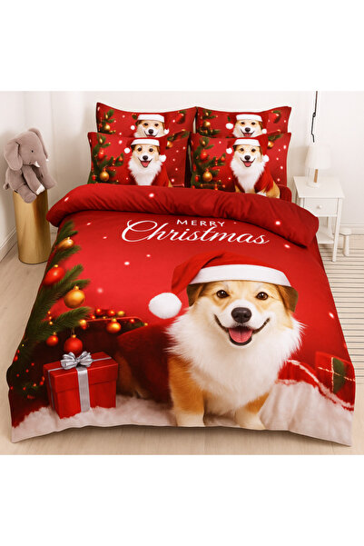 Sendia Christmas Bedding with Santa Claus – Single, 140x200, 3 pieces