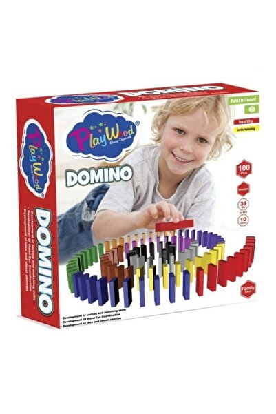 JOYFUL CHİLD Kutuda Ahşap Domino Oyunu