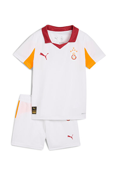 Puma Lastikli Bel Standart Beyaz - Turuncu Erkek Çocuk Şort Takım 77983202-GS...