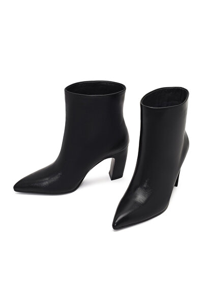 Derimod Kadın Siyah Kalın Topuklu Deri Bot 25WFD491118