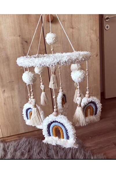 Nilsu Tasarım Makrome Beşik Dönencesi-Bebek Odası-Mobile