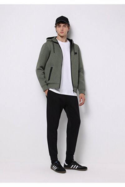 Colin's Slim Fit Mid Waist Straight Men's Black Sweatpants