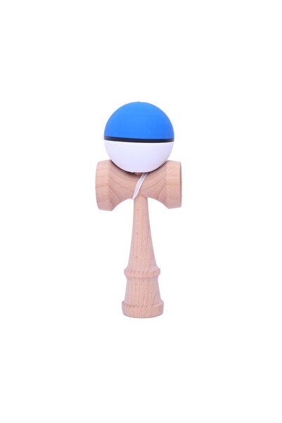 Berbis Kendama X Originala - Jucarie din Lemn, 18 cm, Model Multicolor Albast...