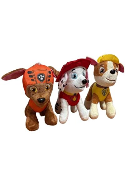 OEM Paw Patrol Set, 3 plush puppies, multicolor, various characters, 25 cm