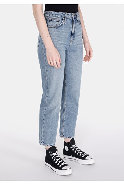 Colin's Straight Fit High Waist Straight Leg Women's Light Indigo Denim Jean Pants