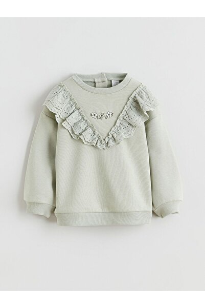 LC Waikiki Crew Neck Long Sleeve Girls' Sweatshirt