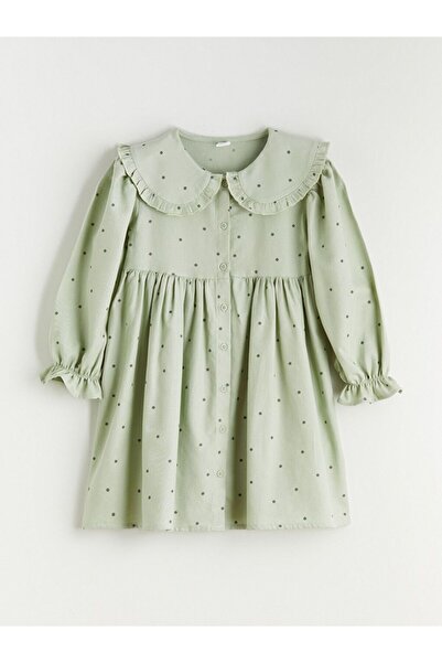 LC Waikiki Lcw Kids Bebe Collar Polka Dot Girls' Dress