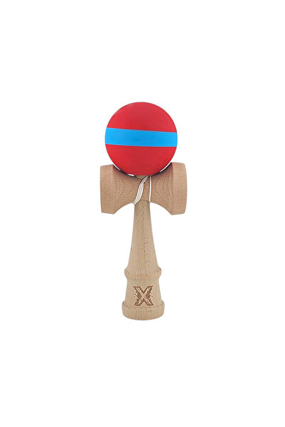 Berbis Kendama X Originala Rubber Grip - Jucarie din Lemn, 18 cm, Model Bicol...