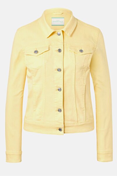 Tchibo Women Plain Denim Jacket, Yellow