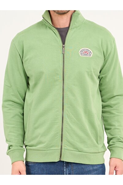Timeout Men's sweatshirt with zipper and logo details