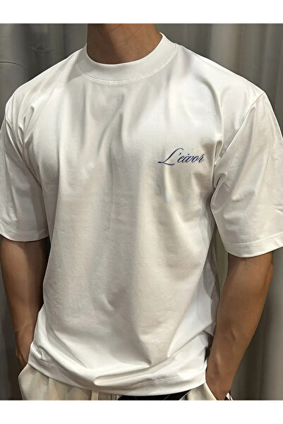 l'eivor Men's Oversized Premium 100% Cotton T-Shirt
