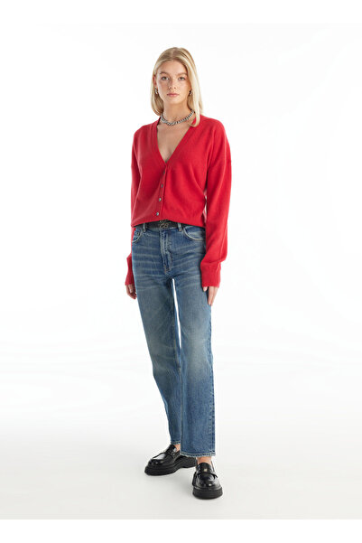 Ted Baker Normal Bel Slim Fit Mavi Kadın Pantolon TBWRDN1031