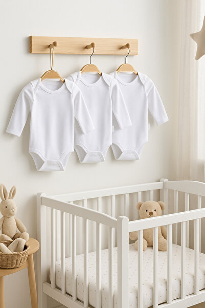 babynow Babynova 3-Pack 100% Cotton Snap Body