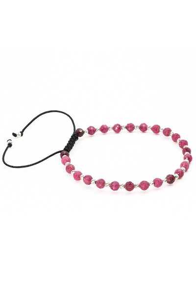 MANAVA Brățară cu 26 de bile de Argint 925 și rubin