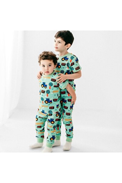 dura kidz بيجاما أطفال بطبعة علي شكل المزارع الصغير – ناعمة ومريحة للنوم مصنو...