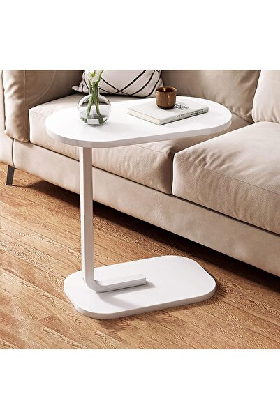 fulina C Shaped End Table Tall Side Table For Small Space Living Room Modern And Minimalist Small Coffee Ta