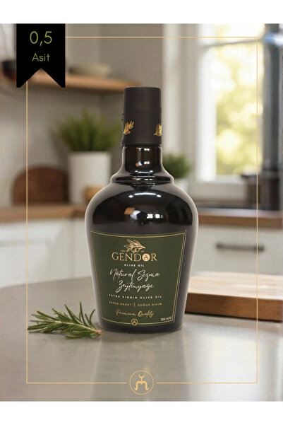 Gendor Olive Oil Soğuk Sıkım Filtresiz Natürel Sızma Zeytinyağı 500ml Şişe