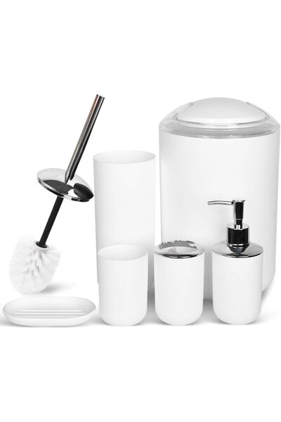 Arabest Bathroom Accessories Set 6 Piece Bath Ensemble Includes Soap Dispense...