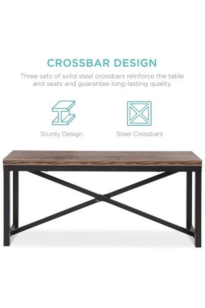 HXDream 3-Piece Bench Style Dining Furniture Set, simple and fashionable,Table set, Chairs set