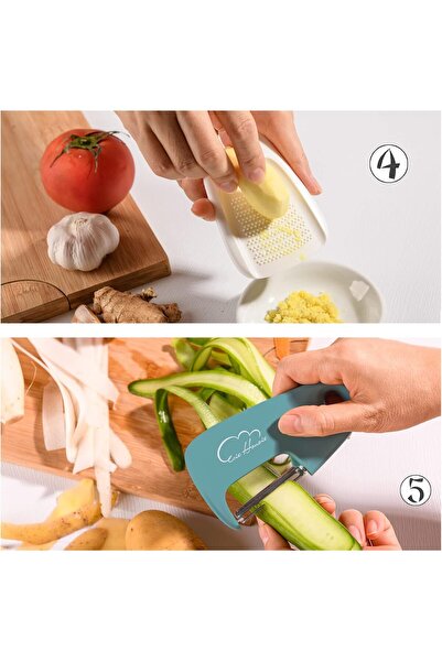 COOYA Kitchen Gadgets Set 5 Pieces, Stackable Cooking Tools Space Saving for Small Kitchen, Accessories