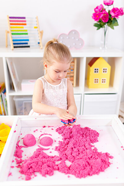 Haenyeo Kiddo Doğal Kinetik Kum 500gr Kovalı 8 Kalıp Hediyeli