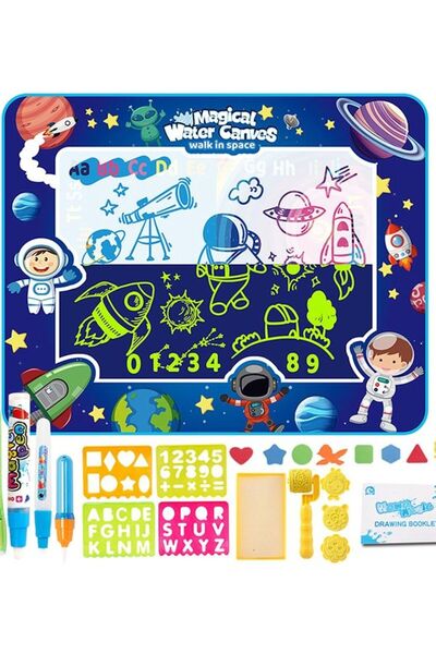 COOYA Doodle Mat Large Magic Water Drawing Mat Toy Kids Painting Writing Pad Toys+ Luminous Water Pen