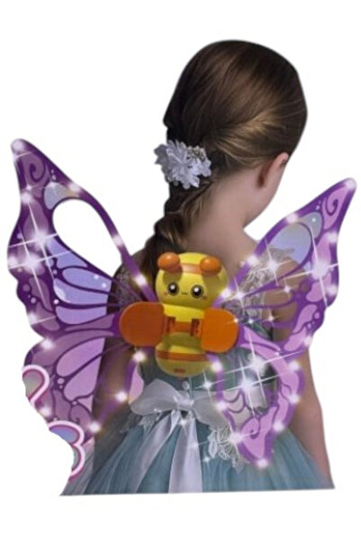 Krista Aripi de zână magice cu LED, electrice, luminoase, sonore