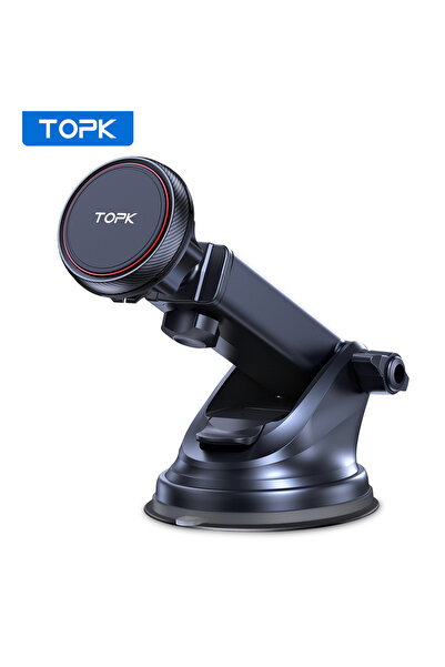 Choice حامل هاتف مغناطيسي للسيارة من TOPK باللون الأسود، حامل هاتف ذكي مغناطي...
