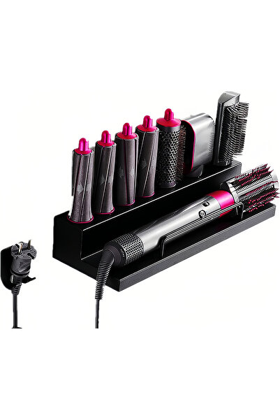 Arabest Storage Holder for Curling Iron Accessories, Sturdy and Elegant, for Home Bathroom Black