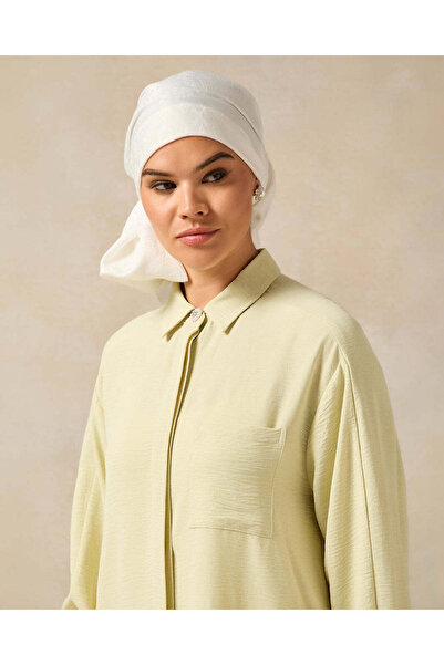 REDTAG Women Green Long Sleeve Front Button Detail Collar Shirt