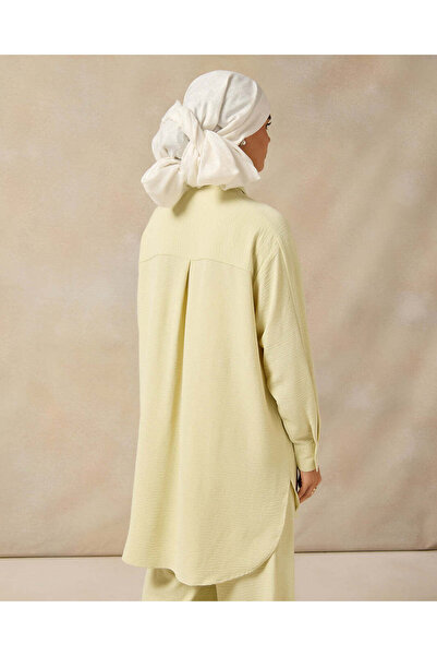 REDTAG Women Green Long Sleeve Front Button Detail Collar Shirt