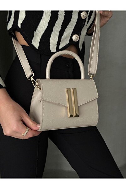 cocy-col ALİSO MODEL ЖЕНСКА ОТКРИТА ЧАНТА, БЕЖЕВА ЧАНТА ЗА РЪКА И РАМО