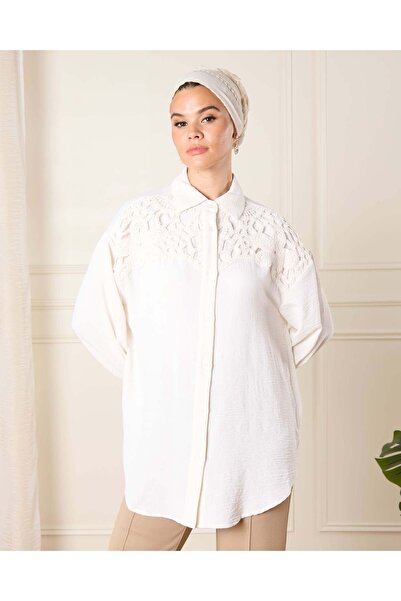 REDTAG Women Ivory Embellished Blouse
