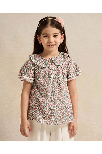 REDTAG Girls Multicolour Printed Blouse
