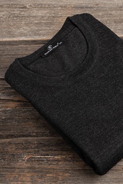 Woolen World Crew Neck Oversize (Large Size) Wool Knitwear Sweater