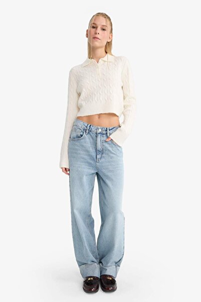 DeFacto Coool Slim Fit Slim Fit Polo Neck Sweater F1745Ax25Wn