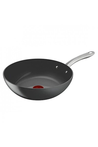 TEFAL Tigaie Wok C4241943, 28 cm, Înveliș Ceramic, Thermo-Signal/Thermo-Fusion/Thermo-Spot, Indu