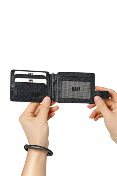 MFT Leather Design Genuine Leather Men's Wallet with Pull Tab | 3115 Flother Black