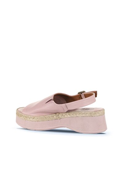 Bueno Shoes Dusty Rose Leather Women's Flat Sandals 01Wy8208