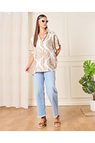 REDTAG Women White Printed Casual Blouse