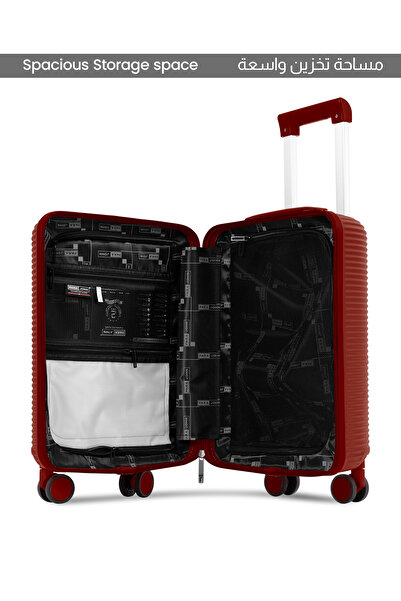 PARAJOHN Quatrix 8-Wheel PC Hardshell Spinner Trolley Suitcase
